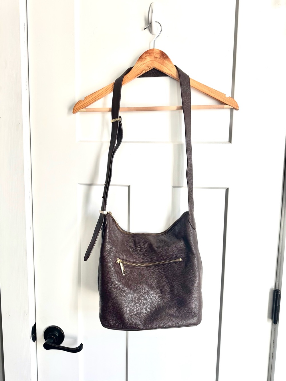 Talbots Brown Leather Hobo Bag
